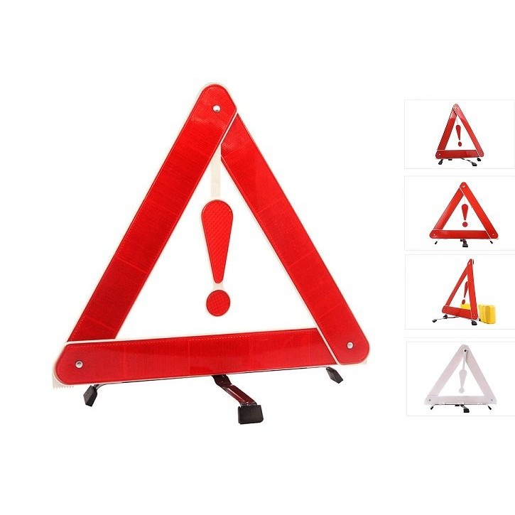 Bộ 1 Biển tam giác cảnh báo phản quang và 1 Tay công vặn lốp xe ô tô xe máy TI226