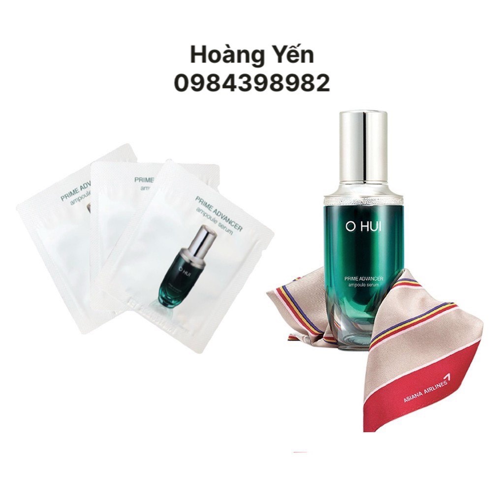 Bịch 120 gói serum Ohui xanh - OHUI PRIME ADVANCER AMPOULE SERUM