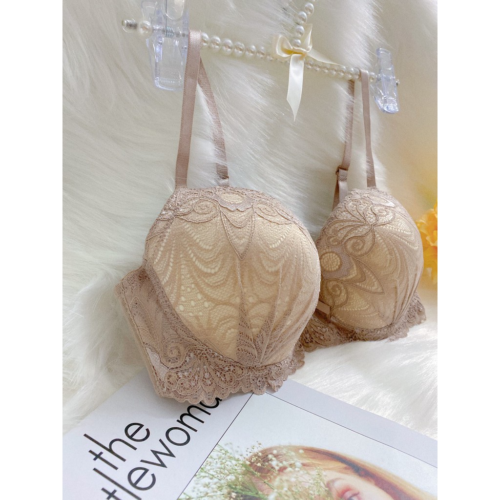 [SIZE B][MÚT VỪA CÓ GỌNG MÚT ] Áo ngực nữ dạng ren quyến rũ - áo lót nâng ngực phối ren  siêu quyến rũ - Kellywang