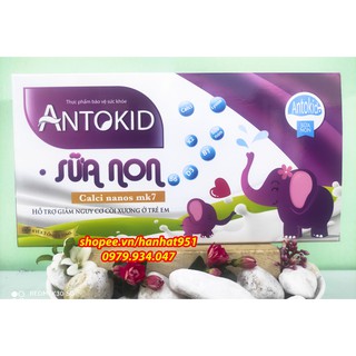 Siro ANTOKID SỮA NON chứa calci nano, Lysine giúp trẻ ăn ngon cao lớn - Hộp 20 Ống