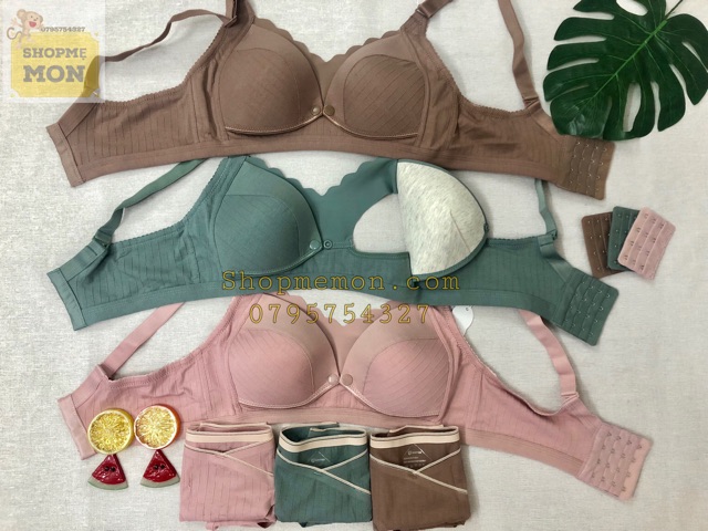 Áo lót bầu 👙 áo lót cho bé bú 👙 chất cotton cao cấp form đẹp