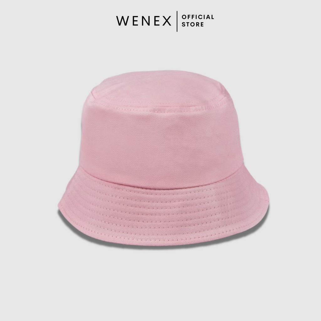 Mũ Bucket Vành Tròn WENEX Trơn Nhiều Màu Phong Cách Ulzzang Hàn Quốc Unisex Nam Nữ Essential