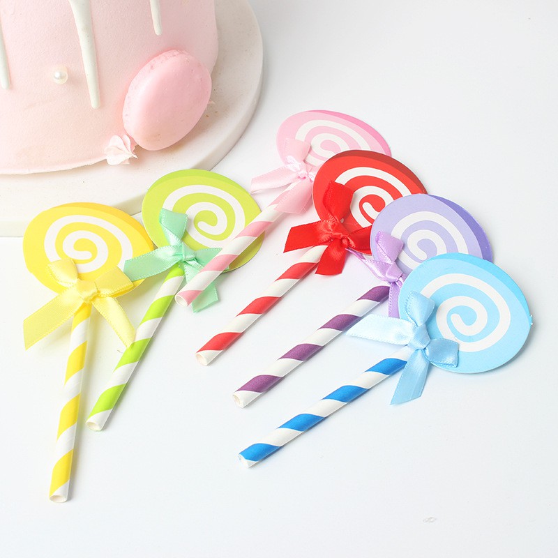 [SIÊU RẺ❤️] – SCG 6 hình kẹo mút Mix- Trang trí bánh sinh nhật bánh kem