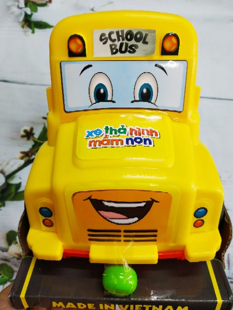 Xe ô tô cho bé, hàng Sato Việt Nam, xe bus thả hình 4 trong 1 Hàng Candy Kids Hàng Candy Kids