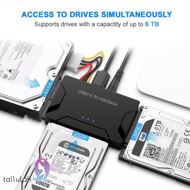 Cáp Chuyển Đổi 3 Trong 1 Usb 3.0 Sang Sata Ide Easy Drive Line Ide Ssd Adapter 2.5 3.5 Inch