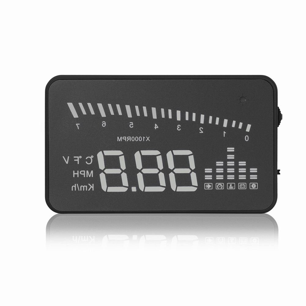 Car HUD X5 Universal 3.5 inch OBD2 Interface Head Up Display Digital Car GPS