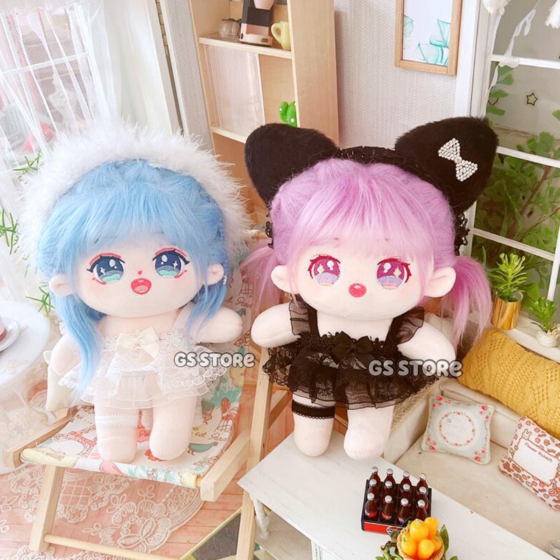 Đầm Công Chúa Phối Ren Cho Búp Bê 20cm