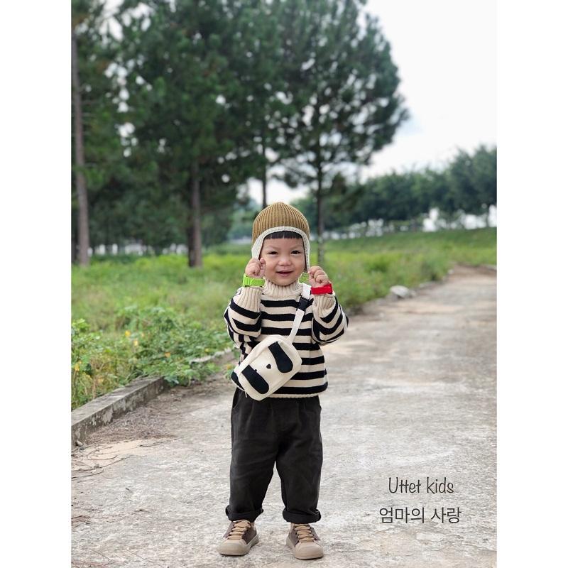 ÁO LEN CỔ CAO BÉ GÁI VÀ BÉ TRAI PHONG CÁCH HÀN QUỐC RẤT ĐẸP FORM CHUẨN