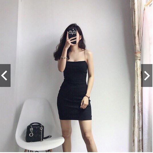 Đầm body 2 dây, thun lụa đẹp không lo mỏng, phom ôm quyến rũ 131 | BigBuy360 - bigbuy360.vn