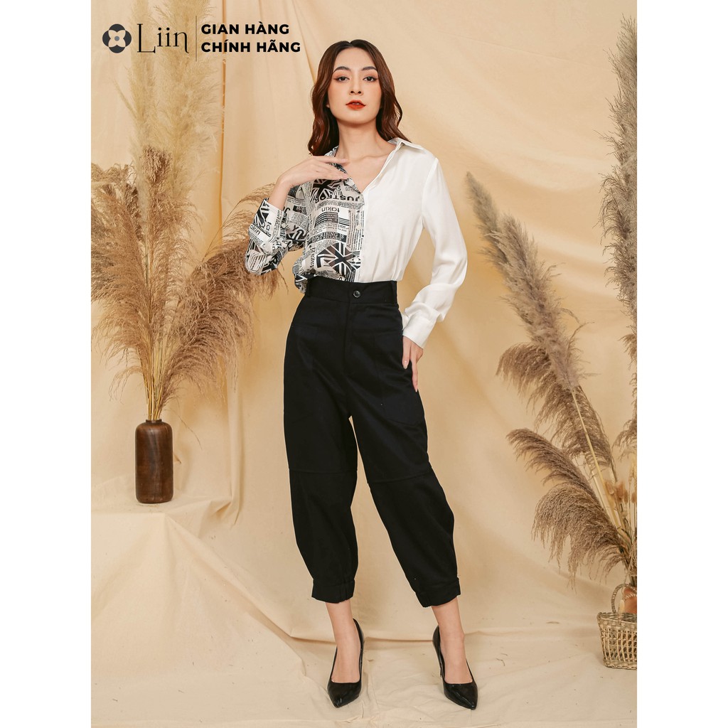 Quần jogger nữ Linbi clothing màu đen, đủ size, chất liệu kaki thoáng mát, năng động, cá tính Q3231 | BigBuy360 - bigbuy360.vn