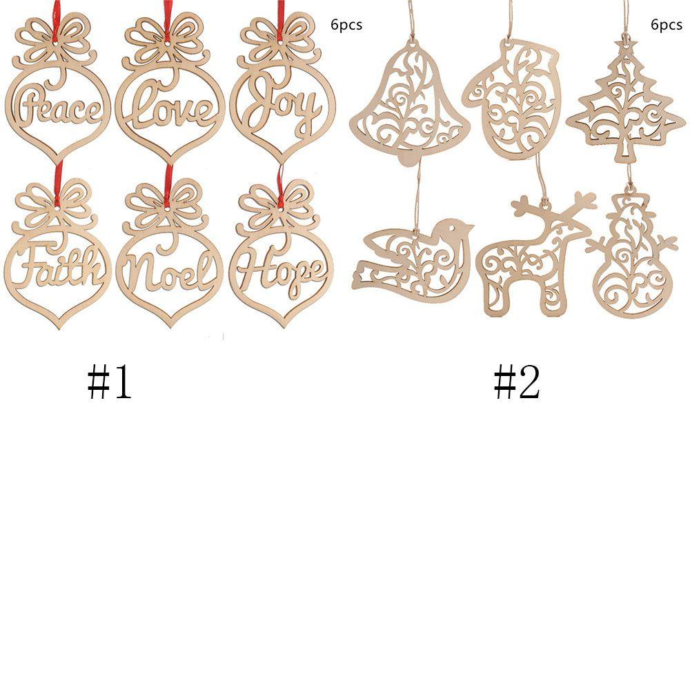 Set 6 Phụ Kiện Treo Trang Trí Cây Thông Noel DIY