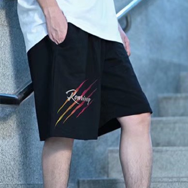 Quần Short Nam Dáng Rộng In Chữ Phong Cách Hip Hop Size M-8XL