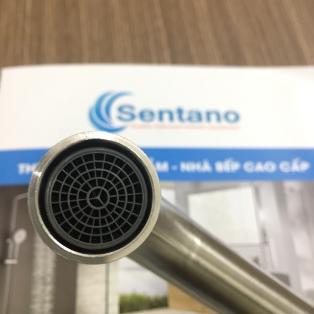 Vòi rửa chén nóng lạnh vuông inox 304 GIÁ RẺ - TẶNG KÈM 2 DÂY CẤP INOX ( F24 )