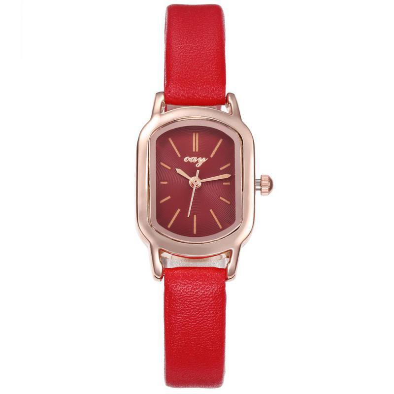 Đồng Hồ Nữ Dây Da C.A.Y - C01 - Mặt Hình Chữ Nhật - Viền Vàng Cao Cấp - Nhỏ Gọn Tinh Tế | BigBuy360 - bigbuy360.vn