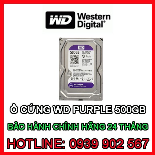 Ổ cứng gắn trong chuyên dụng cho camera WD Purple 500GB