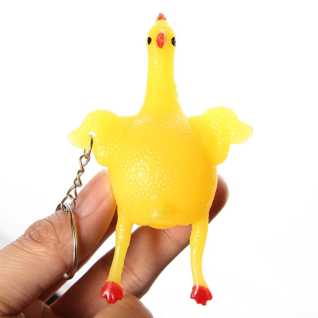 Móc Khóa Hình Gà Con Màu Vàng Dùng Làm Quà Tặng
