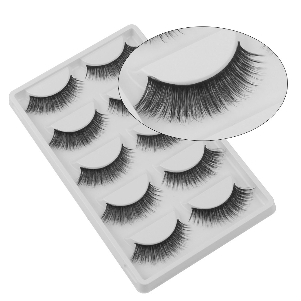 5 cặpLông mi giả 3D cao cấp mi mềmnhẹ/MAGEFY lông mi mềm sợi tơi, Lông mi giả tổng hợp，3D 5PCS Fashion Eyelashes Faux-Cils