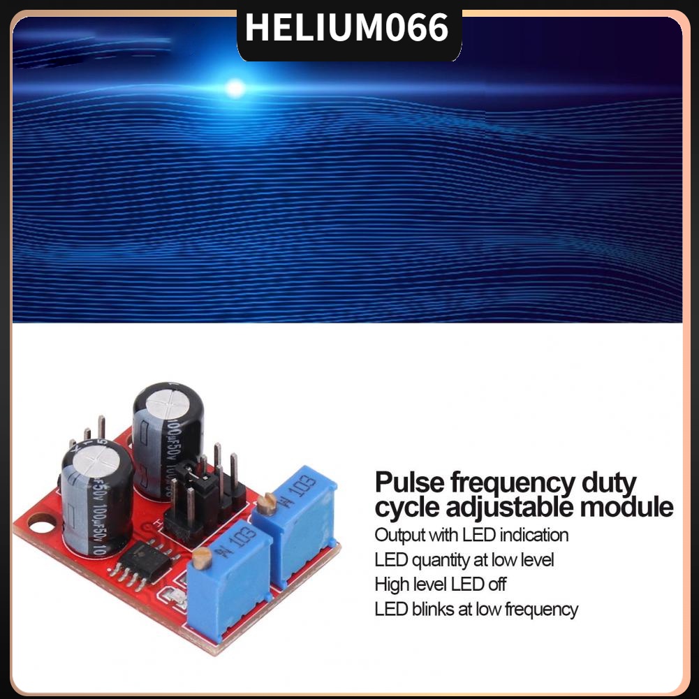 Set 5 mô-đun điều chỉnh chu kỳ làm việc xung NE555 tạo tín hiệu sóng hình chữ nhật hình vuông