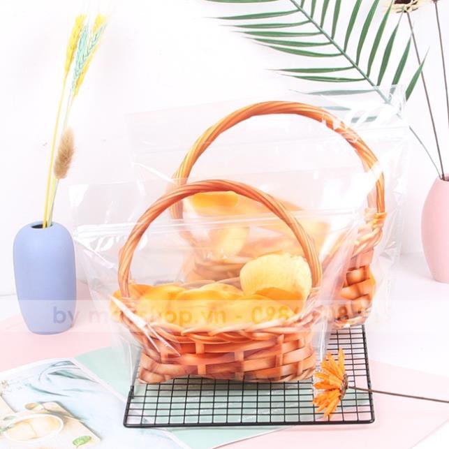 10 Túi zip đựng bánh hình GIỎ MÂY