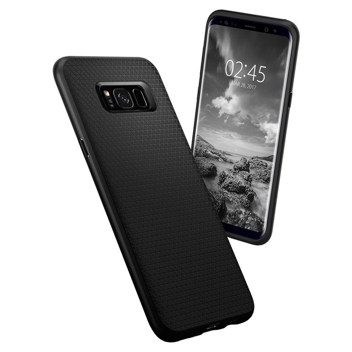 Ốp lưng Galaxy S8 Spigen Liquid Air Armor USA + dán lưng Carbon