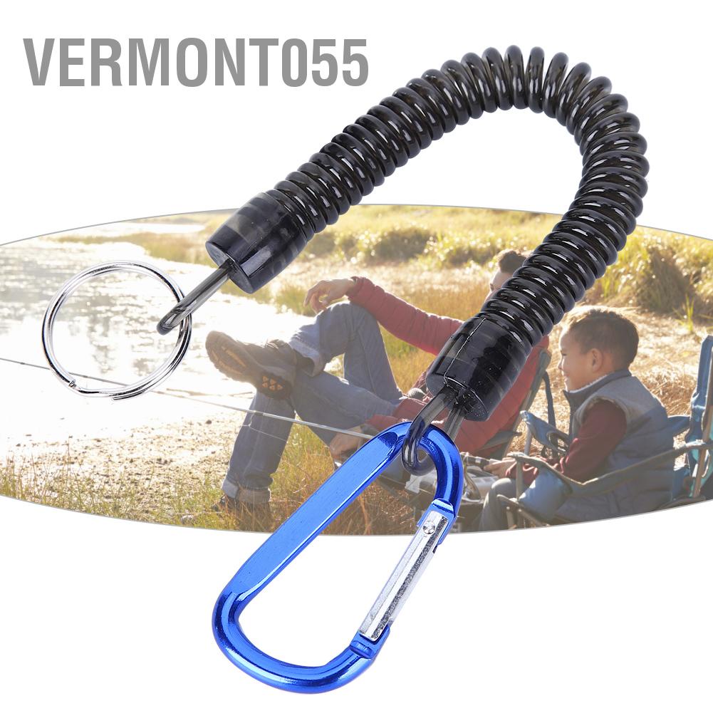 Hàng Hot Thiếu dây với Carabiner 90cm Kết nối linh hoạt Khóa treo Dây đeo chống thất lạc Hàng giao ngayVermont055