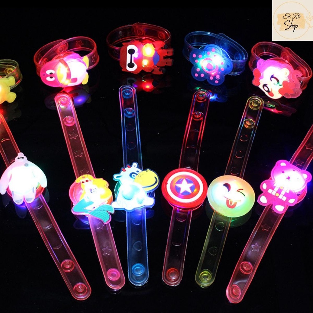 Đồng hồ phát sáng, vòng đeo tay đèn LED có nhiều hình thú dễ thương, quà tặng yêu thích cho bé