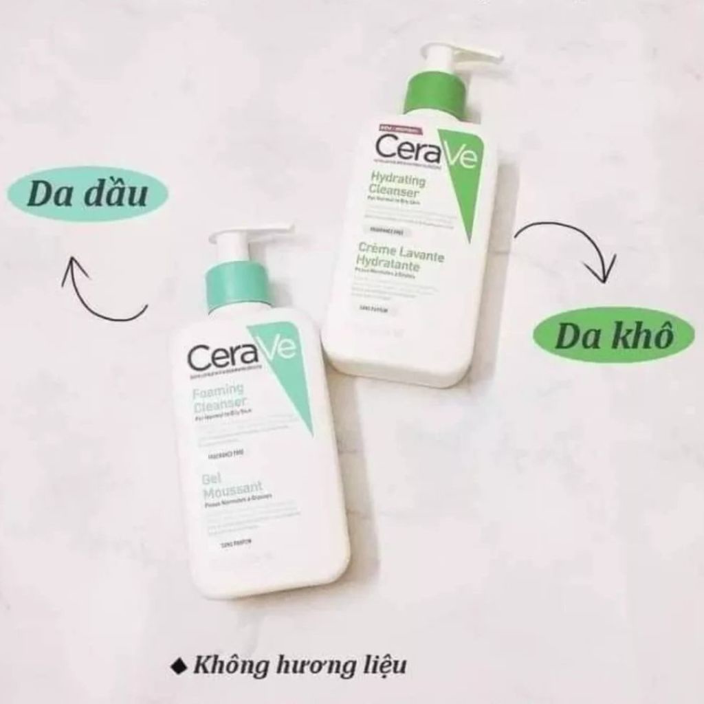 Sữa Rửa Mặt CeraVe-Làm Sạch Sâu,Dưỡng Ẩm,Làm Trắng.