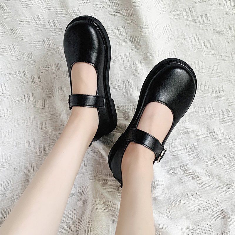 Giày Búp Bê Da Mềm Phong Cách Lolita Nhật Bản Xinh Xắn Dành Cho Nữ ISS990
