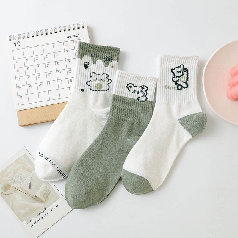 Tất vớ cổ cao nữ chất liệu vải cotton co giãn bốn chiều - Sope Shop