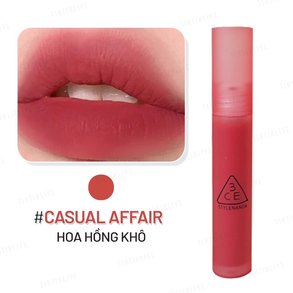 Son Kem Lì 3CE Mềm Mịn Lâu Trôi Blur Water