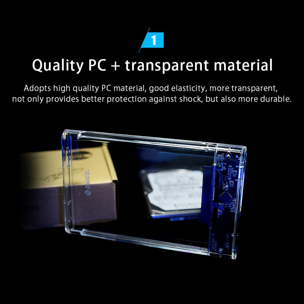 Vỏ đựng ổ cứng ngoài 2.5 Inch SATA USB3.0 HDD thương hiệu ORICO cao cấp | BigBuy360 - bigbuy360.vn