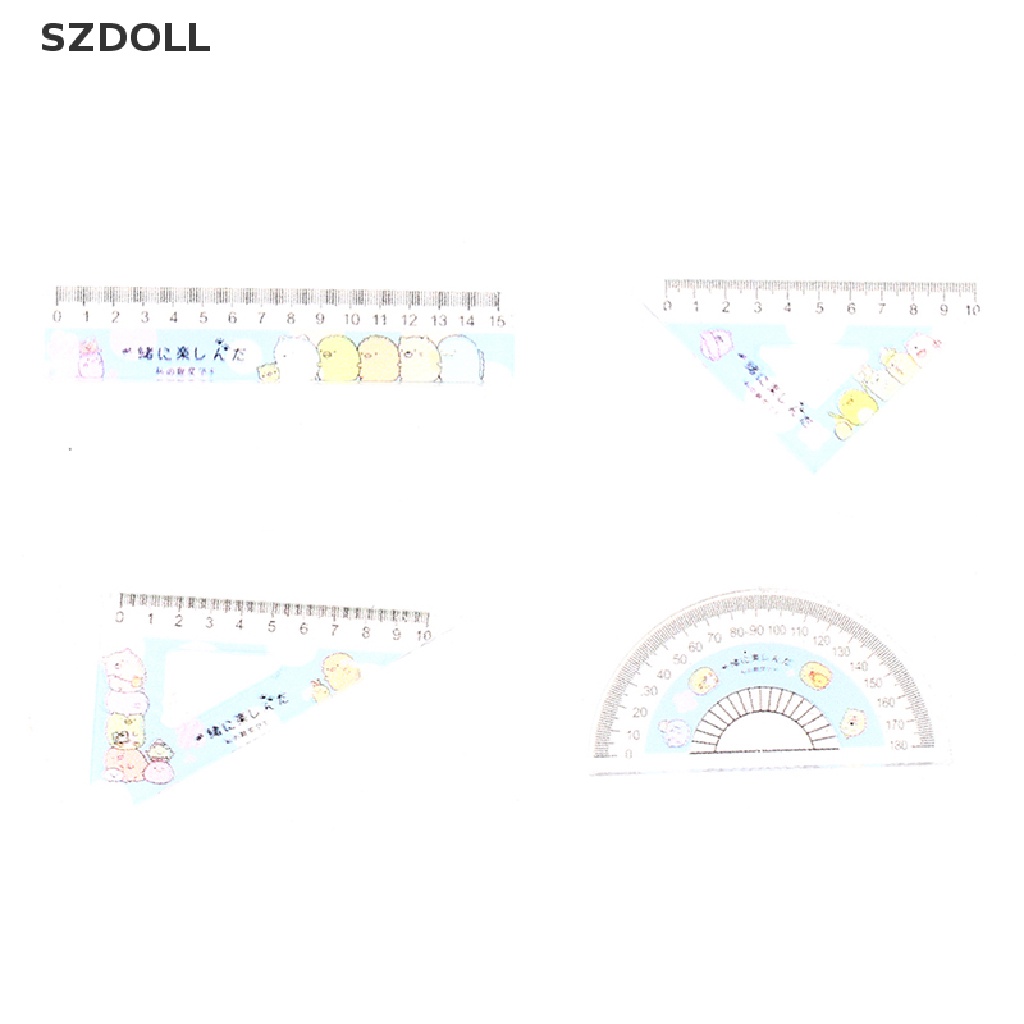 Set 4 thước kẻ tỉ lệ 1:12 cho nhà búp bê