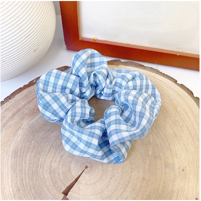 [Mã 151FASHIONSALE1 giảm 10K đơn 50K]Scrunchie Co Giãn Họa Tiết Caro Thời Trang Cho Nữ