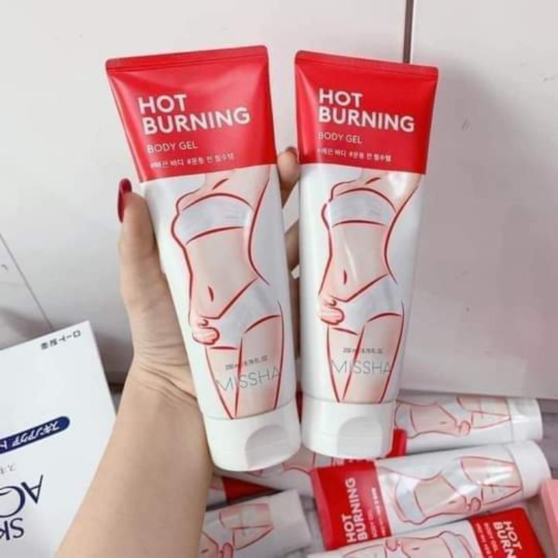 Gel Massage Tan Mỡ Missha Hot Burning Body Gel 200ml, Gel tan mỡ Missha Hàn Quốc, Moon Store 9999