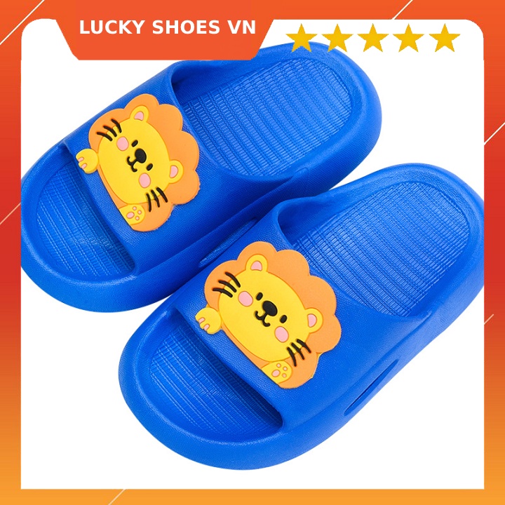 Dép lê trẻ em hình sư tử đáng yêu dành cho bé trai [H58] siêu cute chống trơn trượt LUCKY SHOES VN