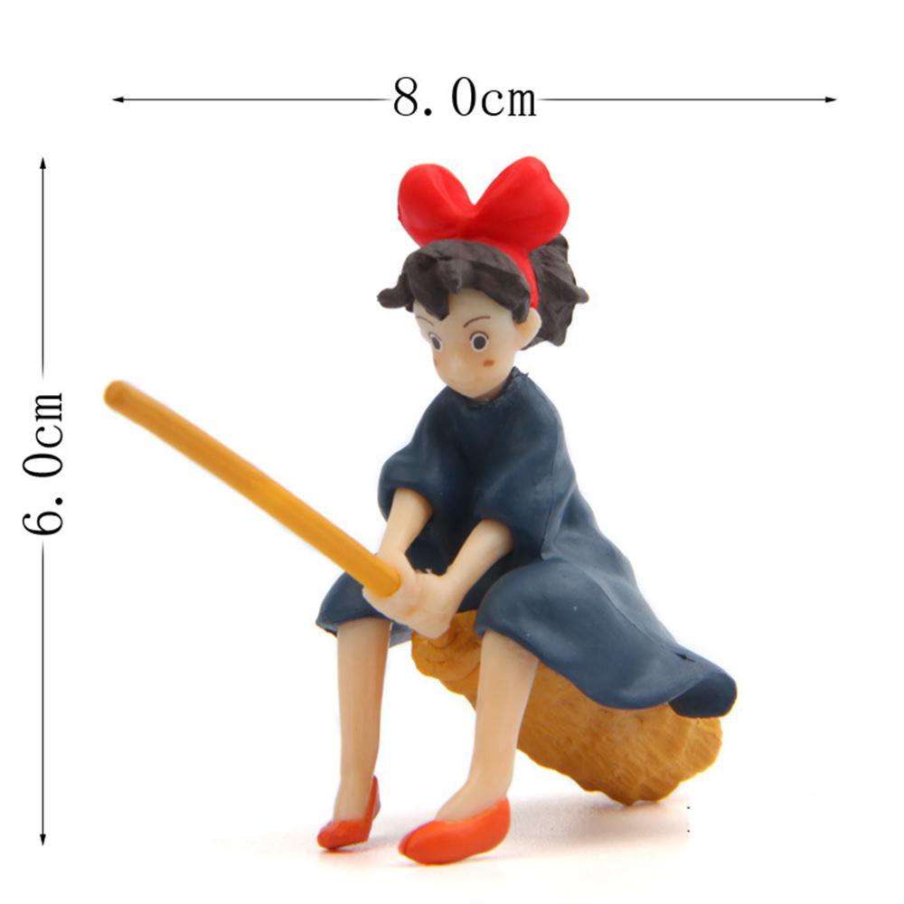 Preston Mô Hình Nhân Vật Hayao Miyazaki Đang Ngồi Trên Cây Chổi Bay Trang Trí Sân Vườn
