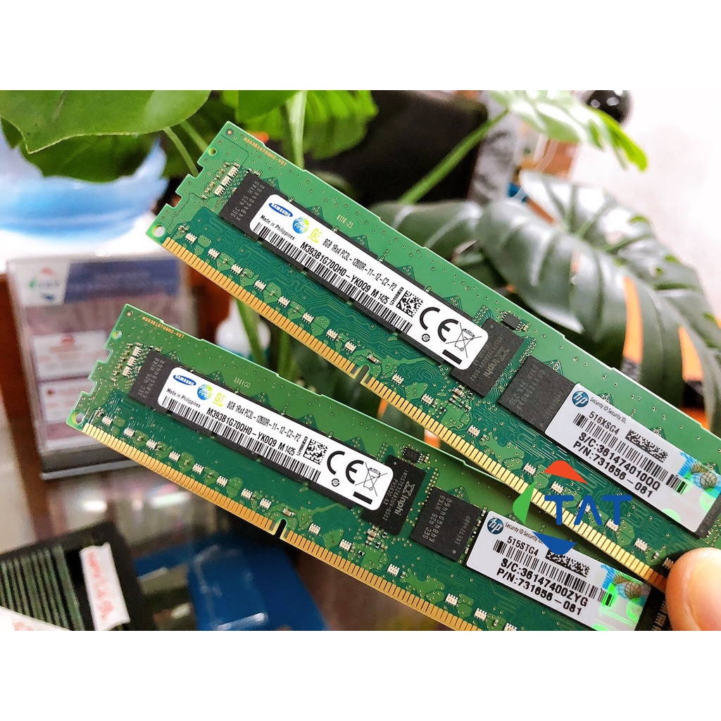 Ram ECC Samsung 8GB DDR3 1600MHz PC3L-12800R 1.35V Registered Dùng cho Server Workstation