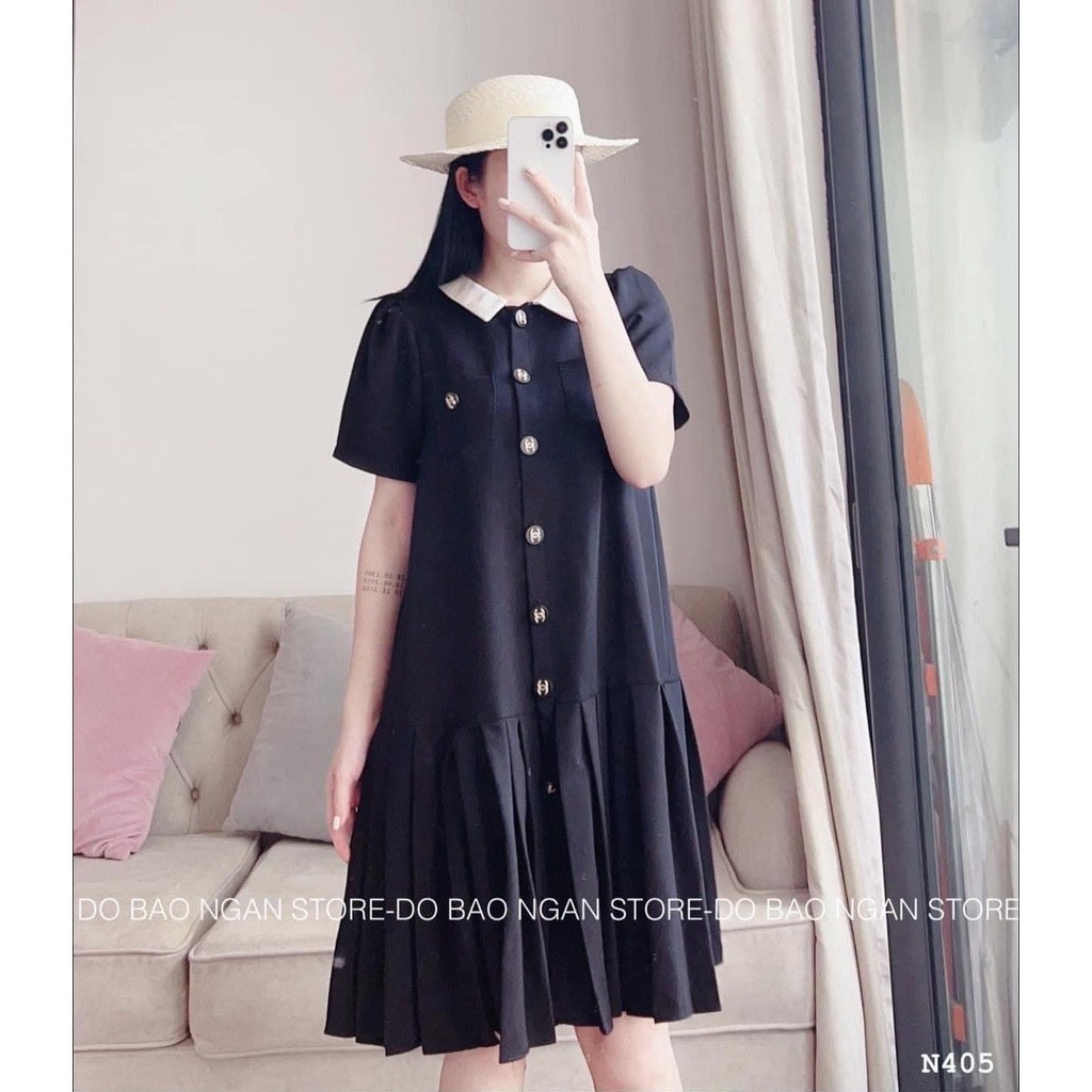 Váy bầu công sở tiểu thư thanh lịch, đầm bầu cao cấp mẫu hot năm nay