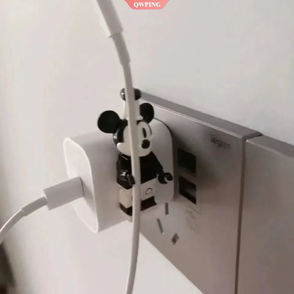 Kẹp Giữ Dây Cáp Hình Nhân Vật Hoạt Hình Xinh Xắn Tiện Dụng