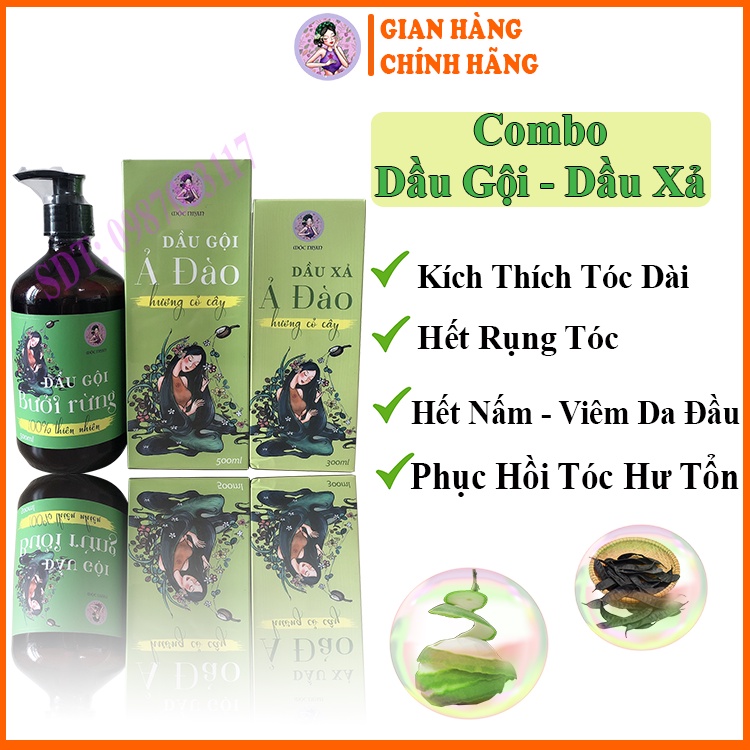 Mộc Nhan Natural, Combo Dầu Gội, Dầu Xả Thảo Dược Handmade Mộc Nhan,Tiemxuongrong, Sạch Gầu, Hết Rụng Tóc, Hết Ngứa