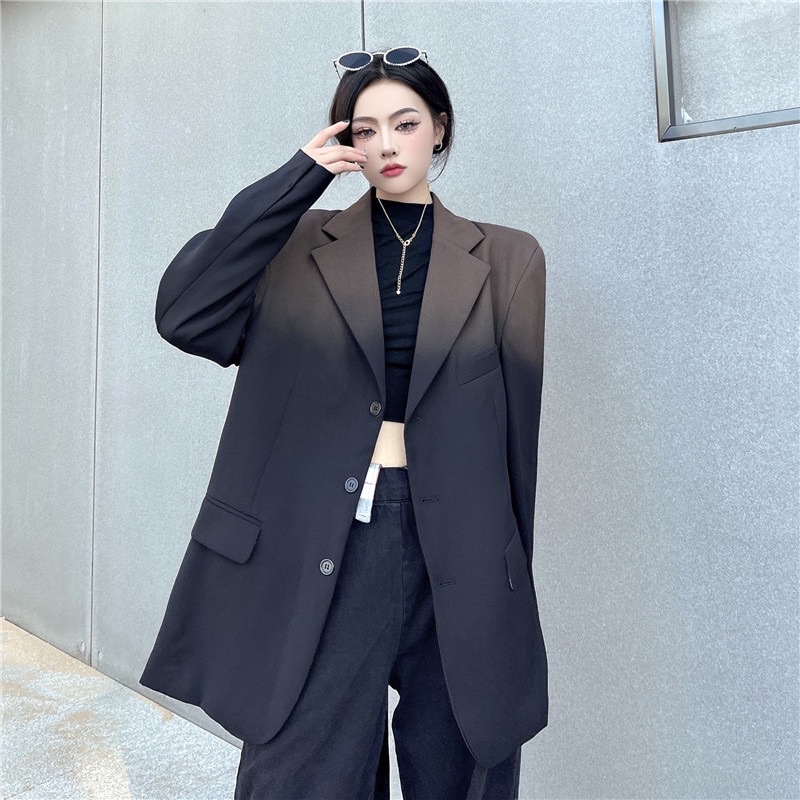 TKLIHN Áo khoác VEST ulzzang OVERSIZE loang màu phong cách FASHIONITA 2022 Áo khoác BLAZER ULZZANG
