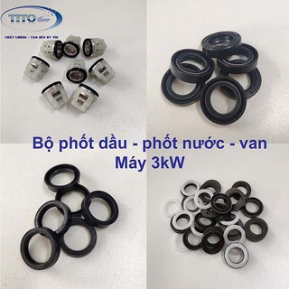 Bộ 03 cái phốt - luppe cho máy rửa xe cao áp 1 pha 2kW, 3kW