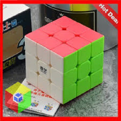 Đồ chơi rubik 3x3 không viền cực trơn không rít có hướng dẫn (loại trong hộp)