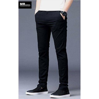 Quần Kaki Nam Hàn Quốc - Thời Trang Công Sở - Hàng VNXK - Mẫu Ống Côn - Form Slimfit - Màu Đen