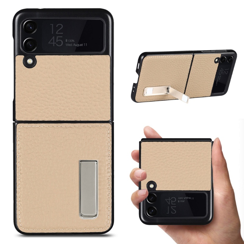 Ốp điện thoại da gập thời trang chất lượng cao cho Samsung Galaxy Z Flip 3 Flip3