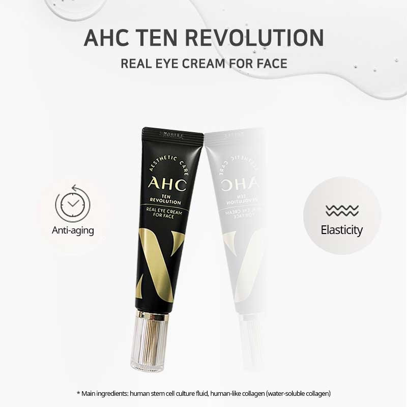 [Mẫu 2022] Kem Dưỡng Trắng, Chống Lão Hóa Vùng Mắt Ahc Ten Revolution Real Eye Cream For Face 12ml