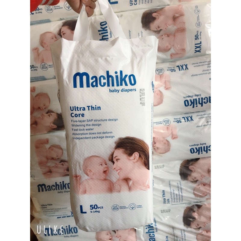 Tã / Bỉm MACHIKO Cao Cấp Xuất Nhật 1 Bịch Đủ Size Quần M50/ L50/ XL50/ XXL50/XXXL50