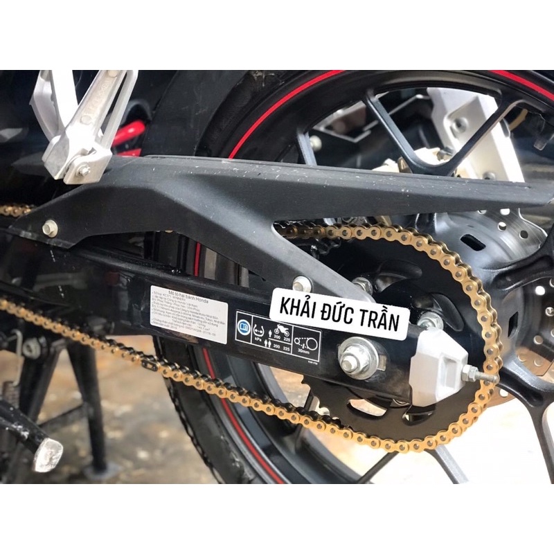 Nhông sên dĩa RECTO DID vàng tem xanh chính hãng xe Winner,Sonic,Ex 135,Ex150,Ex 155,Satria,Future led - RD