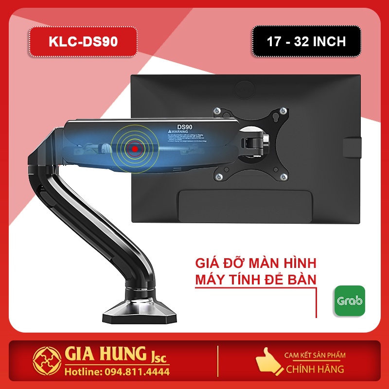 GIÁ TREO MÀN HÌNH MÁY TÍNH KALOC DS90( 17 ''-32'') ARM MONITOR tay dài hơn NB F80