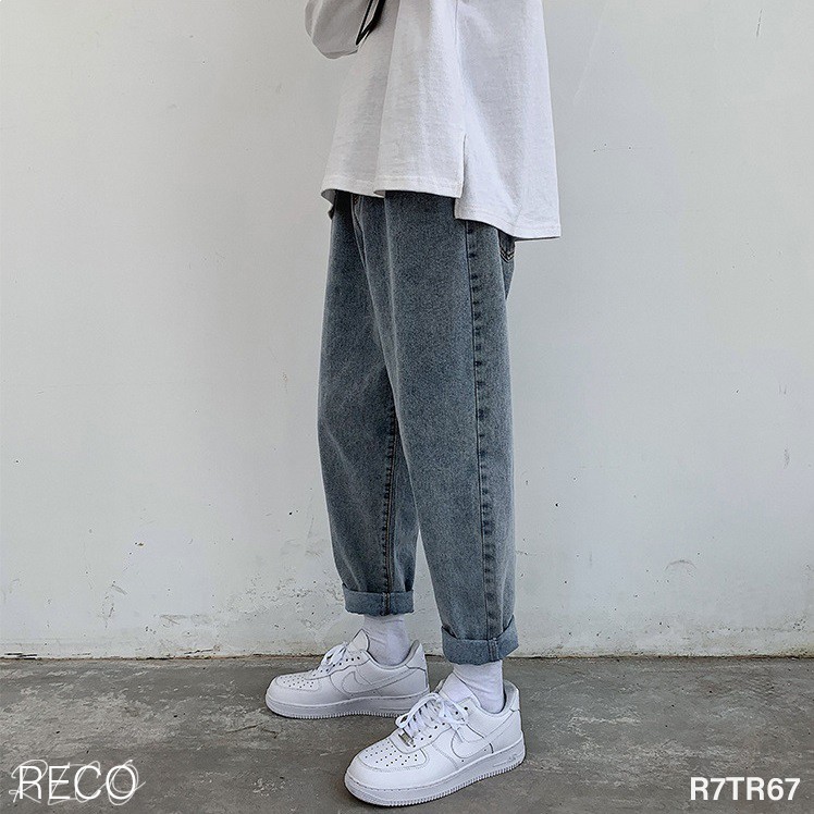 Quần jean baggy nam Hàn Quốc cao cấp dáng rộng Trousers Loose R7TR67 Unisex